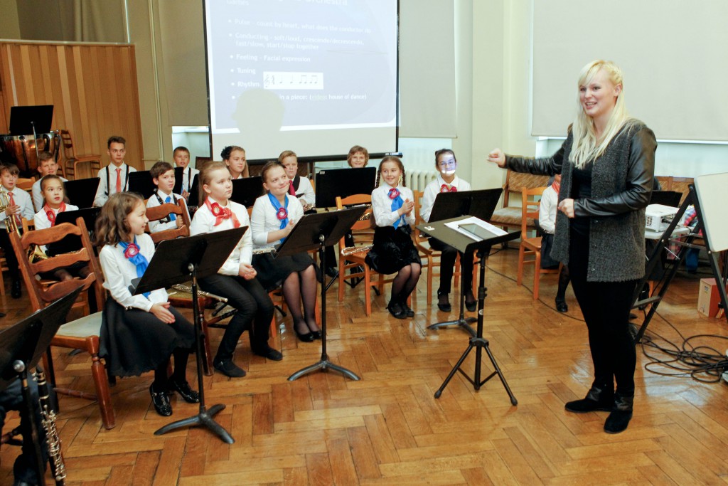 Mazais pūtēju orķestris piedalās meistarklasēs 2015.gada oktobrī VII Baltijas valstu pūt.orķestru diriģentu forumā Jāz.Vītola Latvijas Mūzikas akadēmijā
